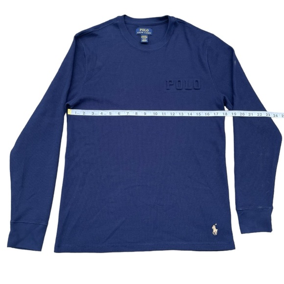 Navy Blue Ralph Lauren Long Sleeve Shirt (M) - Picture 6 of 9